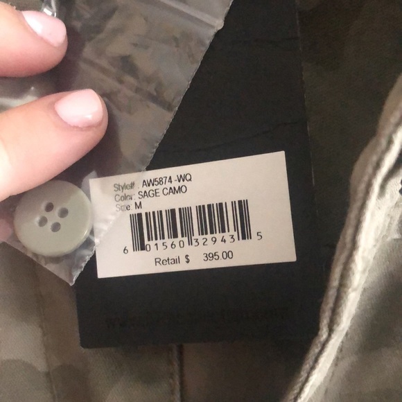 ATM Sage Green Camouflage Medium Denim Jacket - Picture 2 of 12